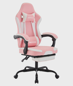 Ergonomische Gaming Stoel met Voetensteun & Lendekussen - Verstelbaar