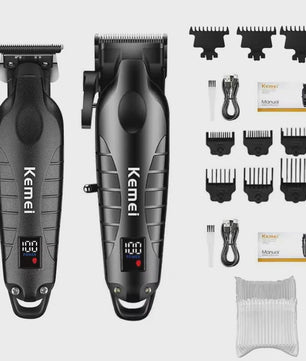 Kemei Professionele Heren Trimmer Kit - Elektrische Baard- en Haarklipper KM-2290/KM-2293/KM-1102