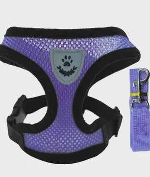 Verstelbaar Katten Tuigje met Lijn - Ademend Mesh Vest voor Kleine Honden & Katten