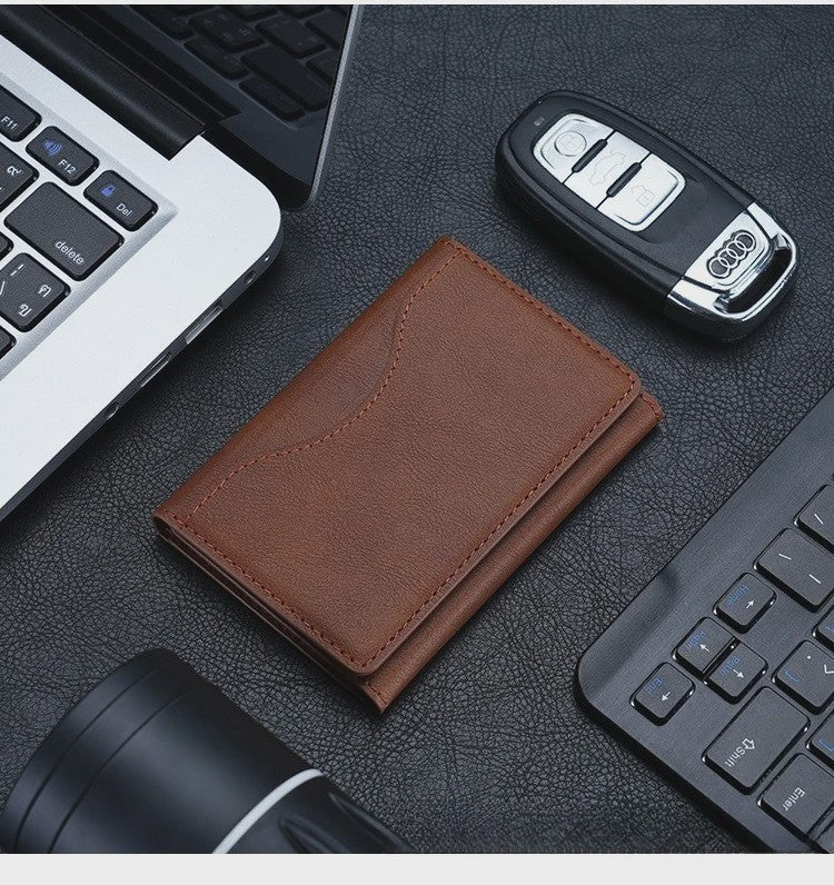 Magnetische Lederen Kaarthouder Wallet voor iPhone 16/15 Serie - Magsafe Compatibel
