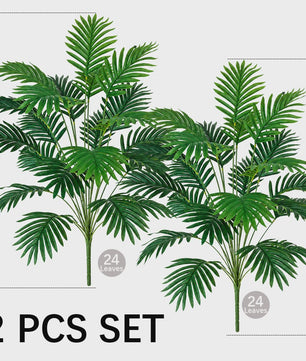 Kunstplant Areca Palm met 24 Bladeren - Realistische Kunstboom voor Binnen en Buiten