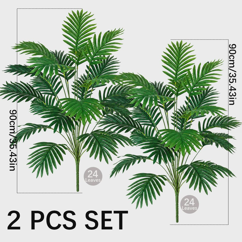 Kunstplant Areca Palm met 24 Bladeren - Realistische Kunstboom voor Binnen en Buiten
