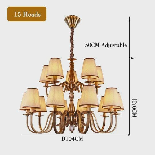 Luxe Klassieke LED Kroonluchter - Sfeervolle Verlichting voor Woonkamer, Eetkamer & Slaapkamer