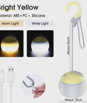 WEST BIKING Draagbare Camping Hanglamp - USB Oplaadbaar LED Kampeerlicht