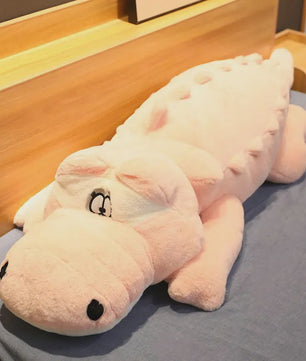 Levensgrote Pluche Alligator Knuffel - Zacht Krokodil Kussen 60-150cm
