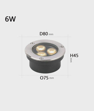 Waterdichte LED Grondspot 6W/10W/12W - Vierkante Tuinverlichting Buiten