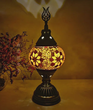 Handgemaakte Mozaïek Tafellamp - Vintage Art Deco Stijl Nachtlampje