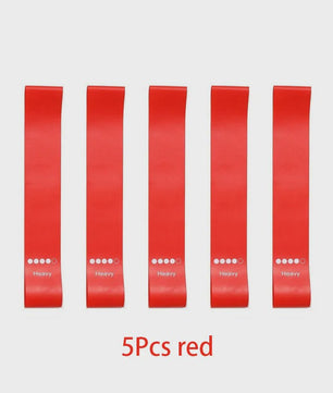 Set Weerstandsbanden Fitness - 5 Stuks TPE Elastische Loop Bands voor Krachttraining, Yoga & Gym