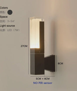 Waterdichte LED Buitenlamp met PIR Sensor - IP65 Wandlamp voor Huis, Tuin & Schutting