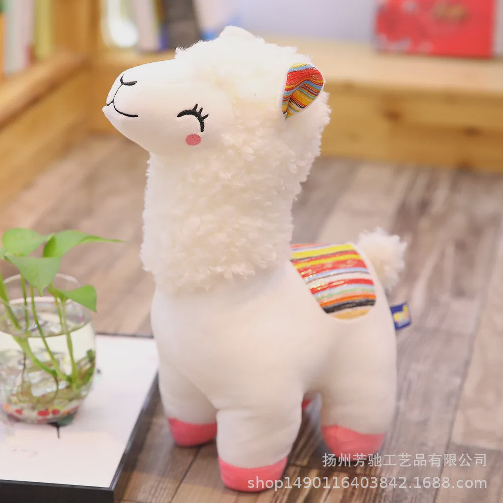 Schattige Alpaca Lama Pluche Knuffel - 25cm Zacht Speelgoed voor Kinderen en Decoratie