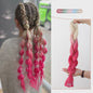 Glanzende Regenboog Jumbo Vlechten met Tinsel - Synthetisch Haar voor Festivals & Feesten