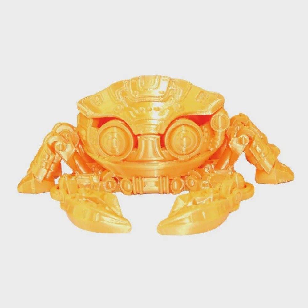 3D Geprinte Mechanische Krab - Beweegbaar Model Speelgoed