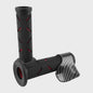 Set Motor Stuurhandvatten 22mm - Antislip Rubber & Aluminium Eindkappen