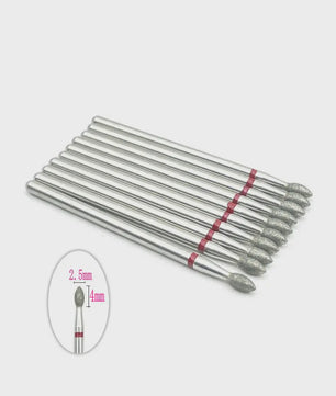 10x Diamant Freesbits Set - 2.35mm Schacht voor Tandheelkunde & Nagelstyling