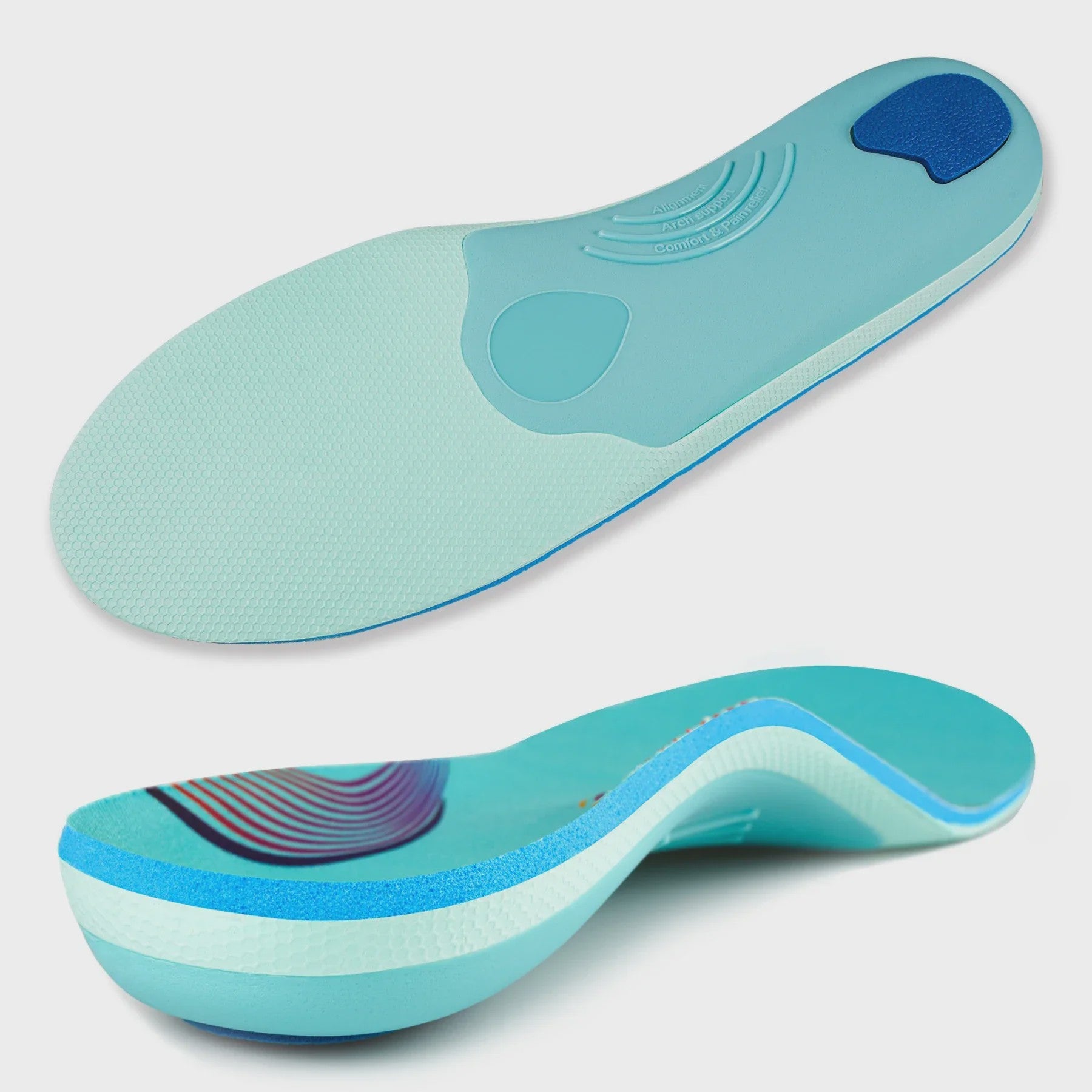 Orthopedische Steunzolen voor Platte Voeten, Hielpijn & Plantaire Fasciitis - Unisex Schoen Inlegzolen