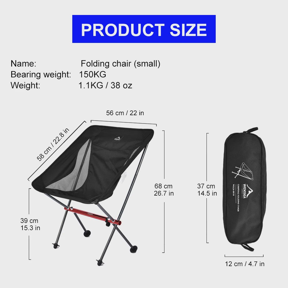 Lichtgewicht Opvouwbare Campingstoel en Tafel Set - Outdoor, Picnic, Reizen