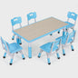 Verstelbare Kinder Tafel met 6 Stoelen - Knutseltafel & Speeltafel voor Kinderen (2-10 jaar)