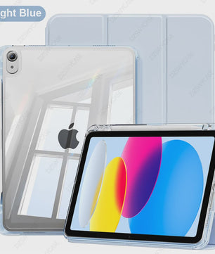 Transparante iPad Hoes met Potloodhouder & Stand - Geschikt voor iPad Air, Pro, Mini, 10.2, 9.7 inch