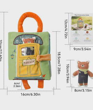 Montessori Stoffen Tissue Box Speelgoed - Educatief Sensorisch Speelgoed voor Baby's met Vinger Oefening