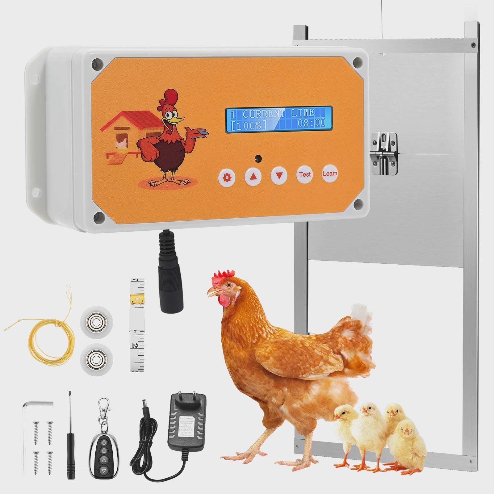 Automatische Kippendeur met Afstandsbediening, Timer & Lichtsensor - Veilig en Gemakkelijk
