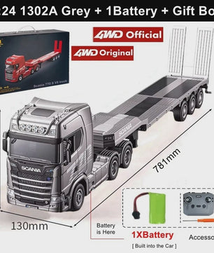 RC Tractor Truck Scania 770S 1:18 - Officieel Gelicenseerd met Licht & Geluid