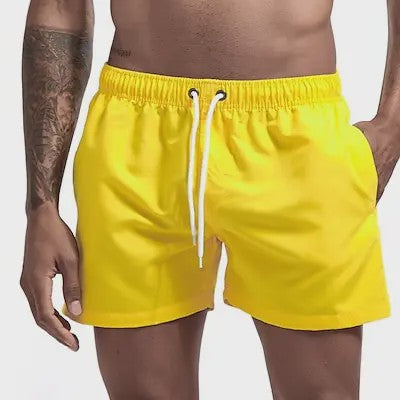 Heren Sneldrogende Zwemshorts met Trekkoord en Zakken - Perfect voor Strand en Zomeractiviteiten