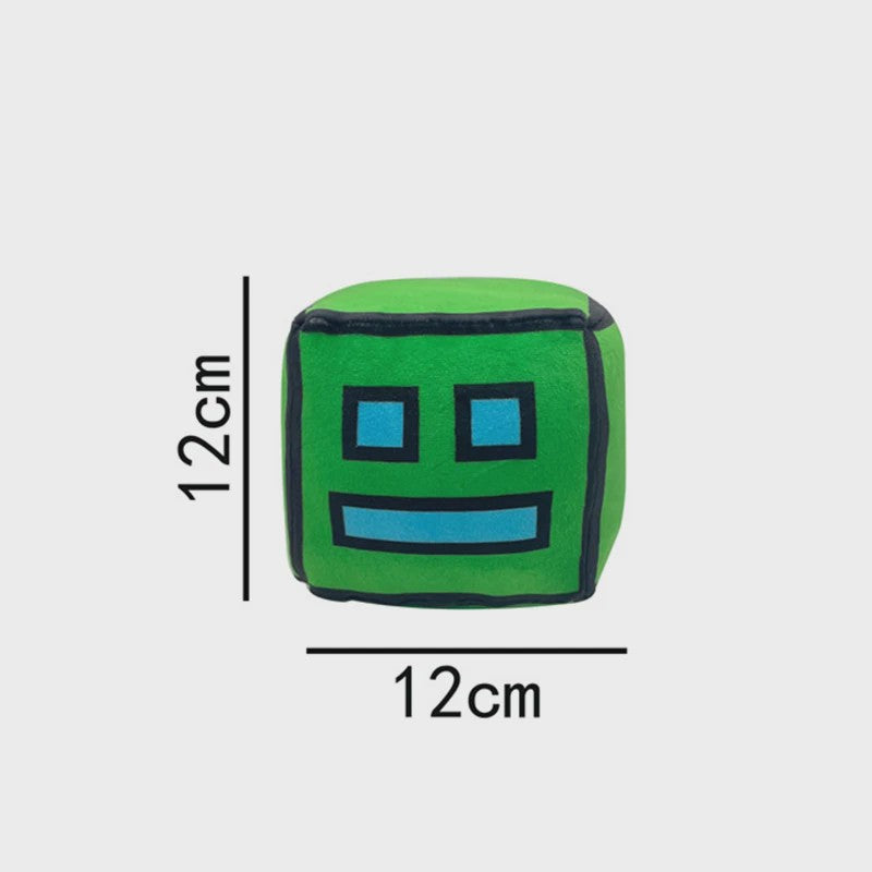 Geometry Dash Pluche Speelgoed - 12cm Zachte Knuffel Pop voor Kinderen & Fans