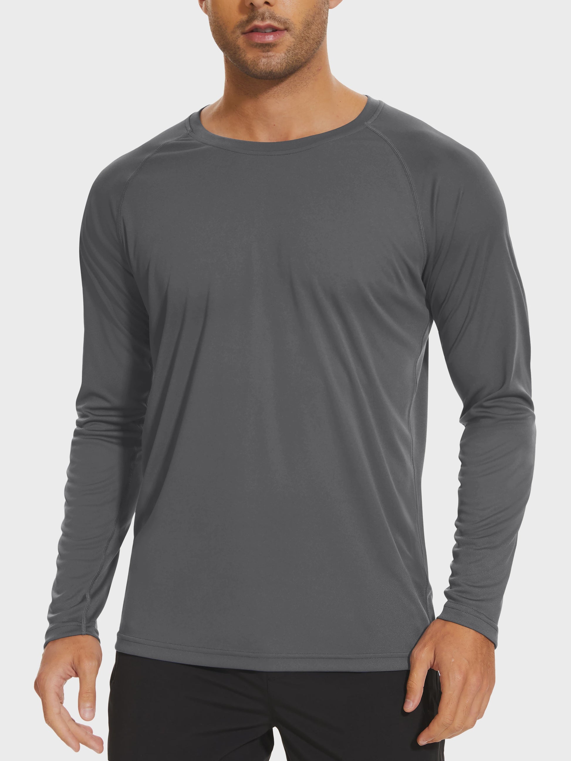 TACVASEN Heren UV-Bescherming T-shirt Lange Mouw - UPF 50+ Sneldrogend & Ademend