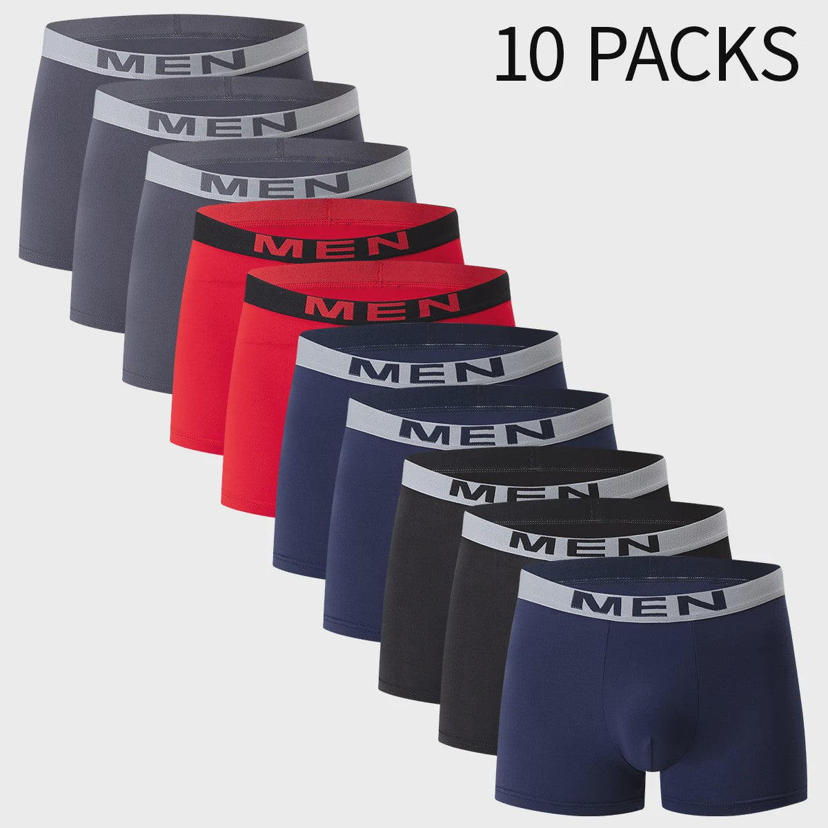 Set van 5 of 10 Heren Boxershorts - Comfortabel, Modieus en Elastische Taille