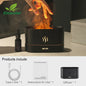 Vlam Effect Aroma Diffuser Luchtbevochtiger met LED Verlichting - Sfeervol & Rustgevend
