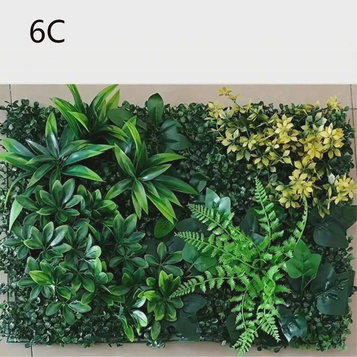 Kunsthagen Groenwand Paneel - Faux Jungle Decoratie voor Tuin, Balkon & Feesten (40x60cm)