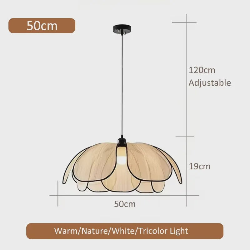 Retro Rotan Bloem Hanglamp - Sfeervolle Verlichting voor Woonkamer, Slaapkamer & Eetkamer