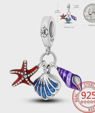 925 Sterling Zilver Oceaan Serie Bedel - DIY Armband Bedeltje voor Dames