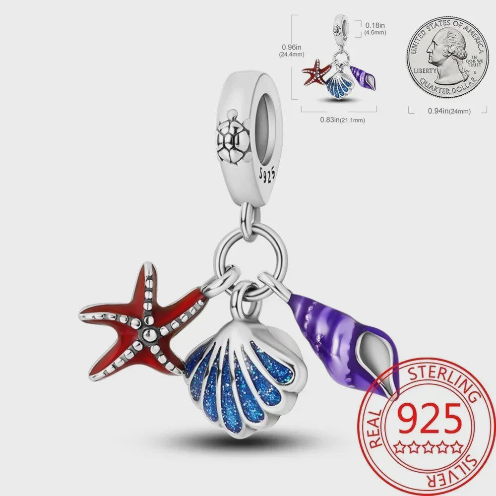 925 Sterling Zilver Oceaan Serie Bedel - DIY Armband Bedeltje voor Dames