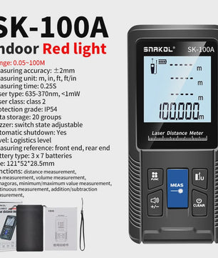 Digitale Laser Afstandsmeter 40m-120m - Precisie Meetlint met Diverse Functies