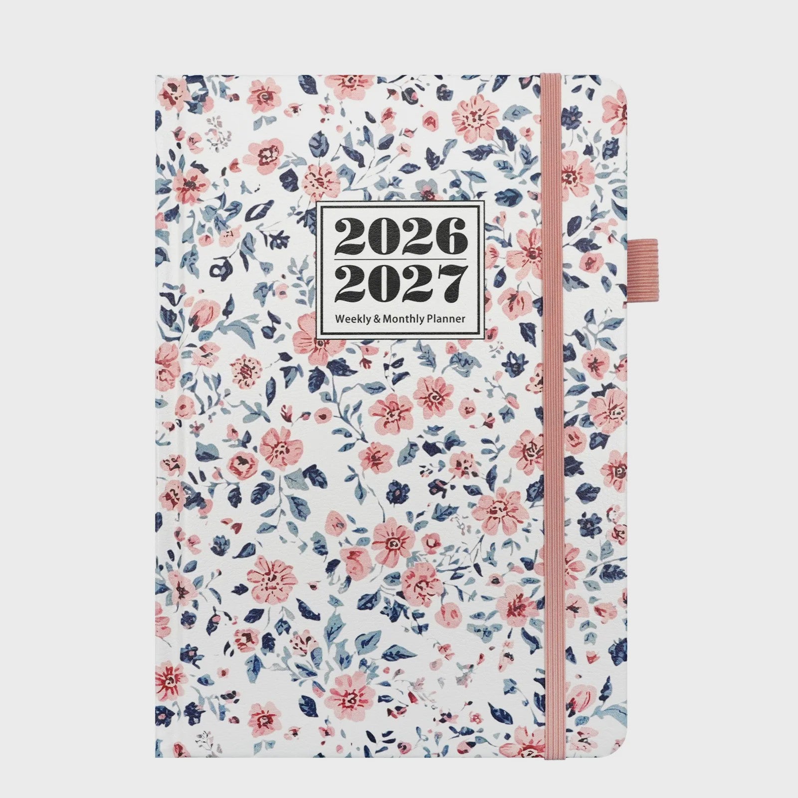 Bloemen A5 Planner 2026-2027: Week & Maand Overzicht met 144 Pagina's