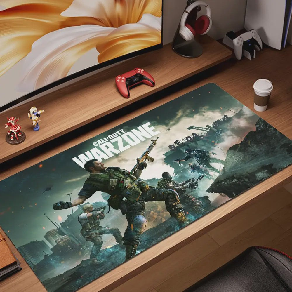 Anime Natural Rubber Gamer Office Decoration Home Mouse Pad Calls Of Duty Warzone Gaming Large Size Mouse Mat 90x40CM Mouse Pad