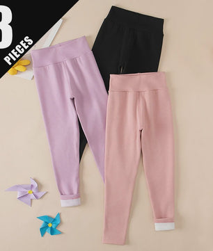 Warme Kinder Leggings voor Herfst & Winter - Fleece gevoerd, Hoge Taille
