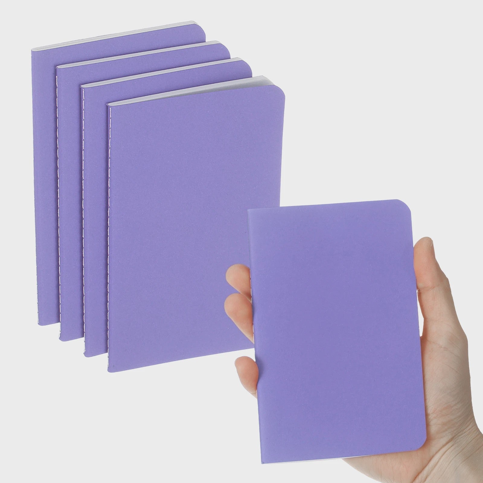 Set van 4/6 Mini A6 Notitieboekjes - Kraft Paper, Gelinieerd, Draagbaar Memo Pad