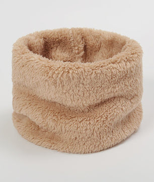 Cashmere Warm Collor Ring Winter Scarf Solid Plush Thick Outdoor Sports Men Women Children Neckerchief Full Face Mask Muffler