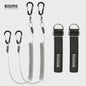 Booms Fishing T02RB1 Hengel Lanyard - 2M Elastisch, Heavy Duty voor Vissen & Kajak (4 stuks)