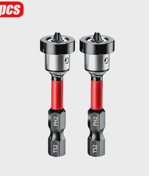 Magnetische Schroefzetter Bits PH2 met Verstelbare Aluminium Kraag voor Gipsplaat & Platen
