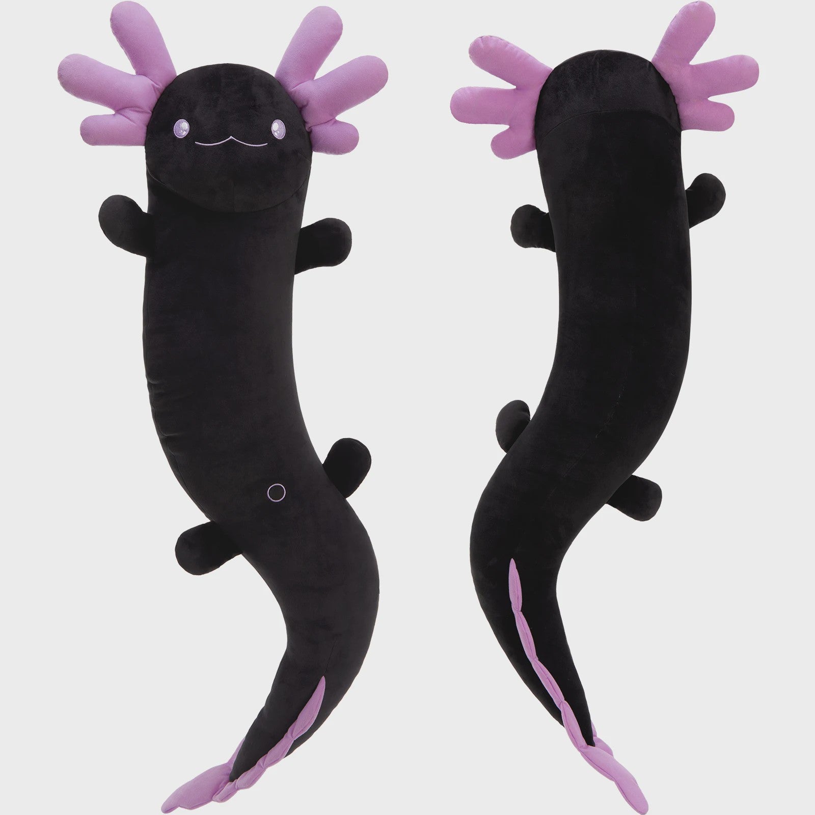 Glow-in-the-dark Axolotl Knuffelkussen 122cm - Magisch Pluche Kussen met Lichtgevende Oren, Cadeau voor Kinderen & Tieners