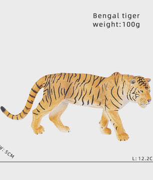 Realistische Wild Animal Speelgoed Set: Olifant, Leeuw, Cheetah, Tijger - Educatief Cadeau