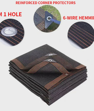 UV-Bestendige Schaduwdoek HDPE - Koffiebruin - Zonwering voor Tuin, Balkon & Auto