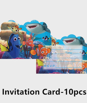 Nemo & Dory Verjaardagsdecoratie Set: Ballonnen, Banner & Cake Topper