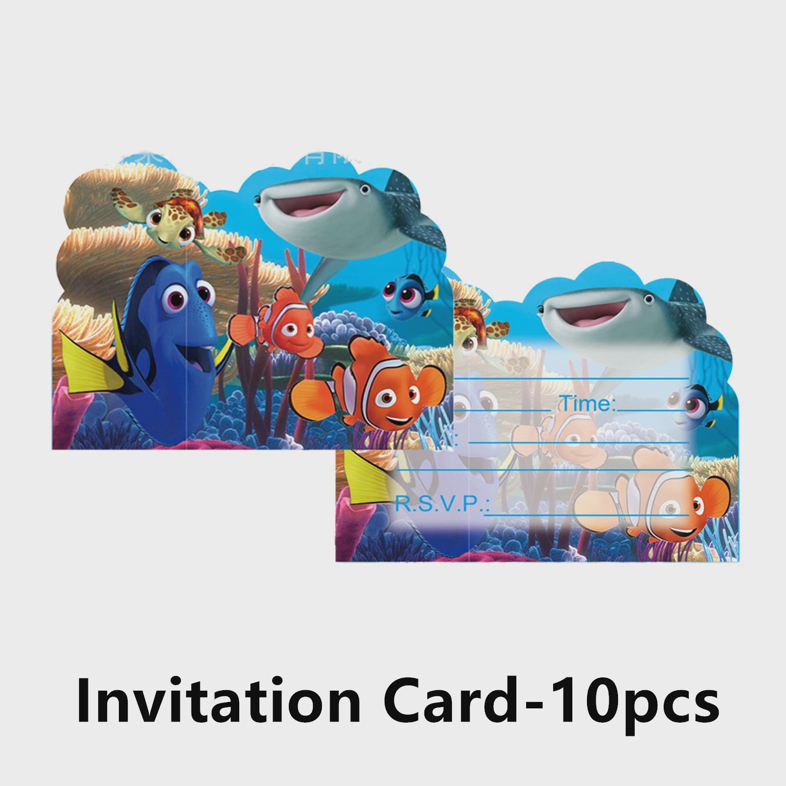 Nemo & Dory Verjaardagsdecoratie Set: Ballonnen, Banner & Cake Topper