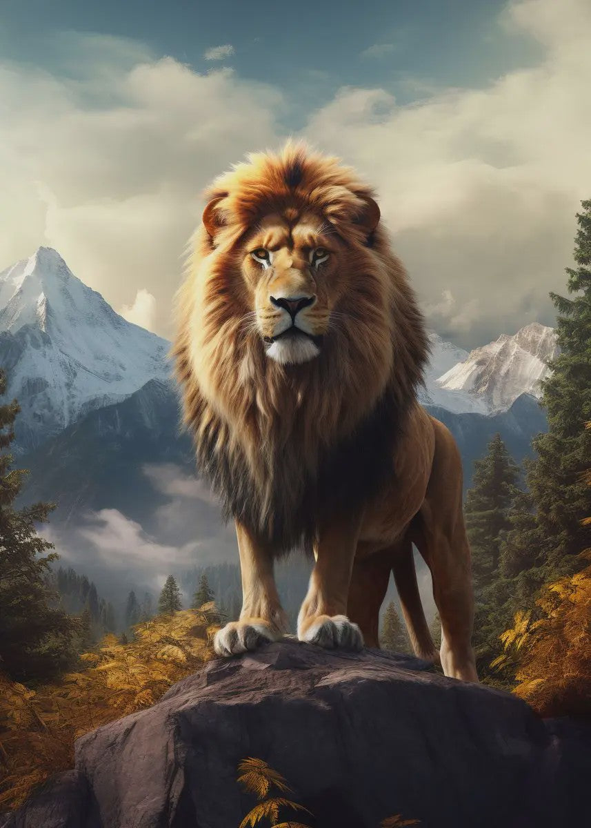 Canvas Posters: Majestueuze Wilde Dieren & Berglandschappen voor aan de Muur