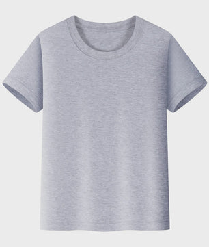 Basic Katoenen T-shirt voor Kinderen & Baby's - Jongens & Meisjes - Wit & Roze - Maten 1 t/m 14 Jaar