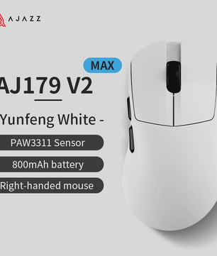 AJAZZ AJ179 V2 MAX Ergonomische Draadloze Gaming Muis (PAW3311, 1K Polling Rate, 56g)